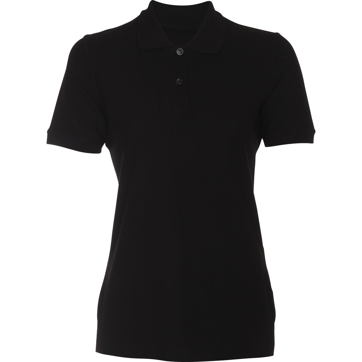 PFANNER® Lady Polo - 1 PFANNER® Lady Polo - 1, Polohemd, Kurzarm, Schwarz, Polokragen, Knopfleiste