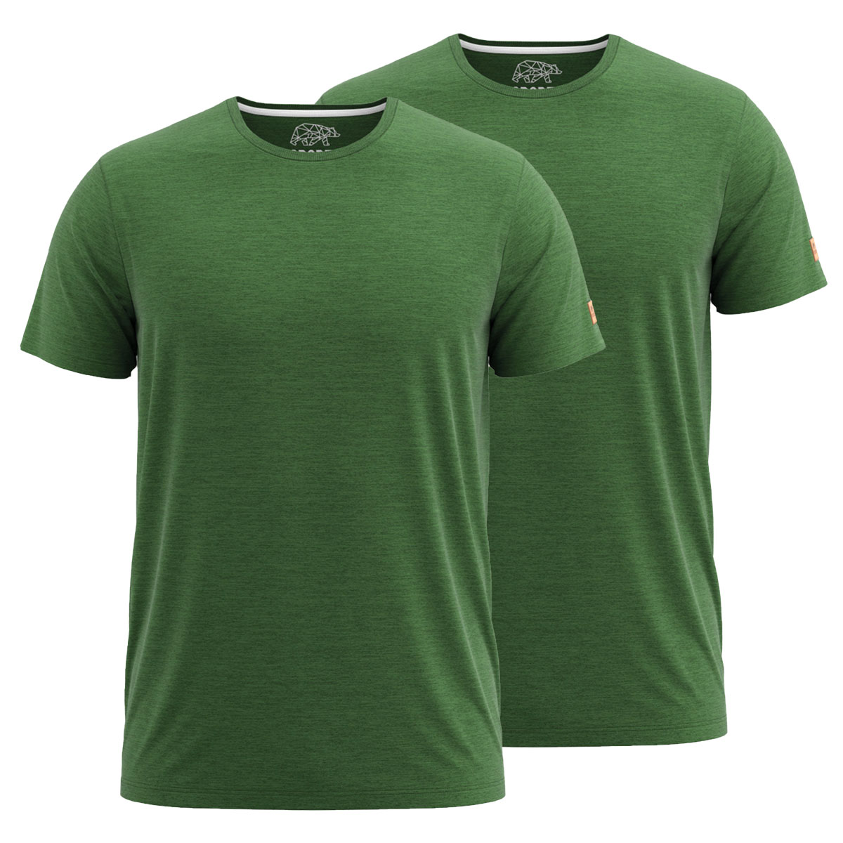 FORSBERG einfarbiges T-Shirt im Doppelpack - 7