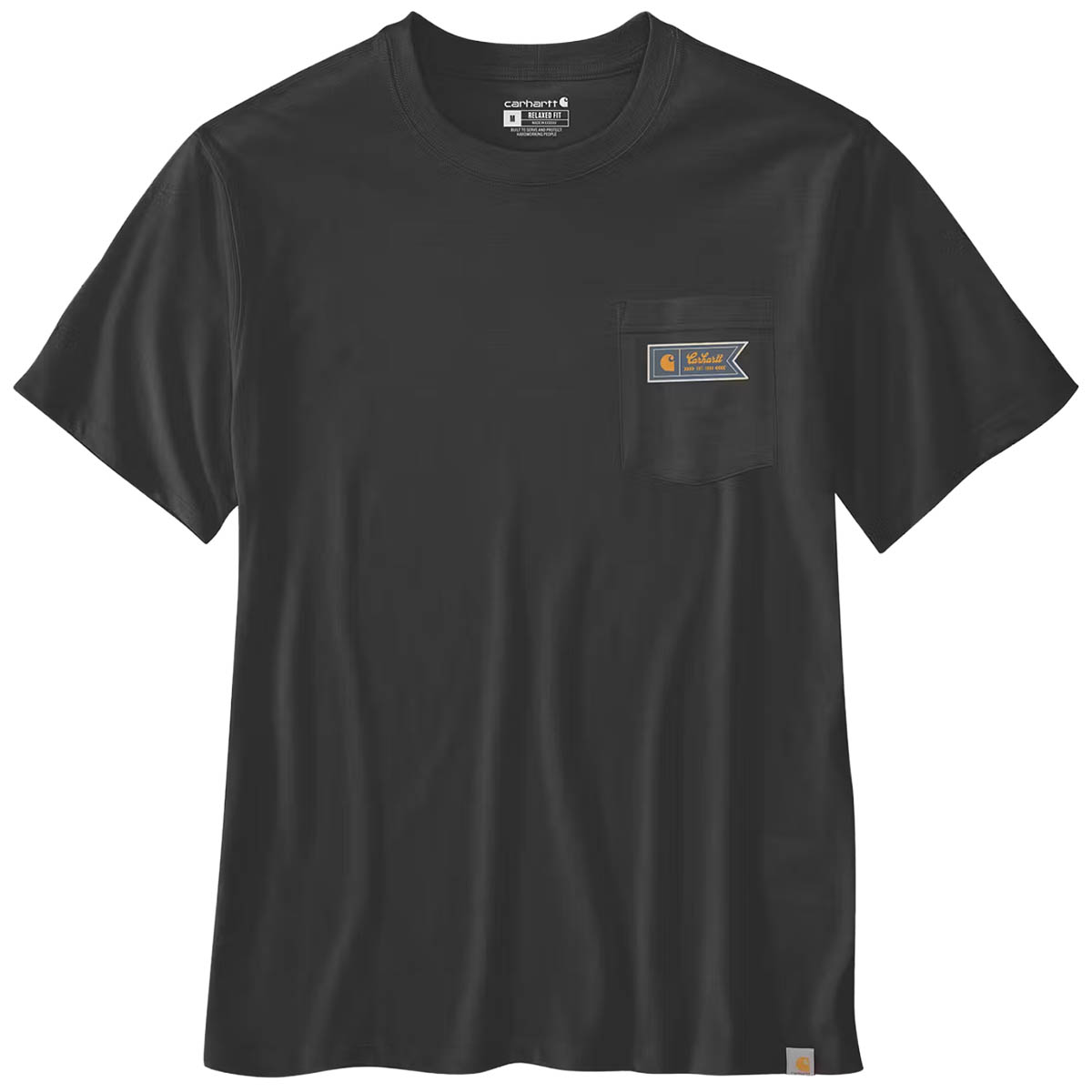 Carhartt T-Shirt mit Brusttasche und kleinem Logo - 1