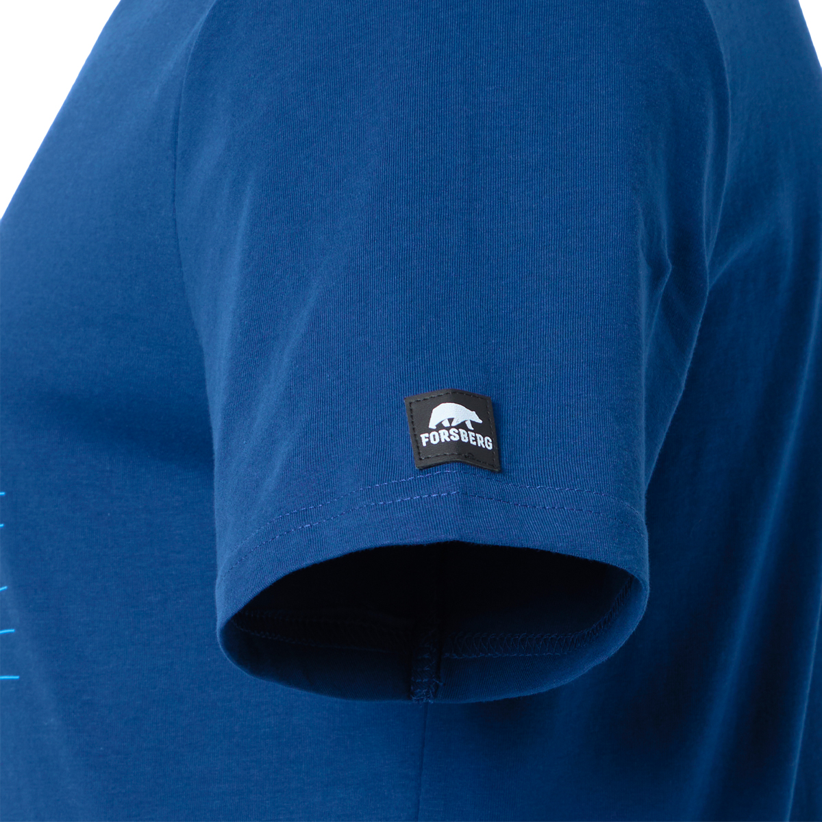 FORSBERG T-Shirt mit Polygonraster-Logo - 2, Vlies, Pullover, Sweatshirt, Mann, Person