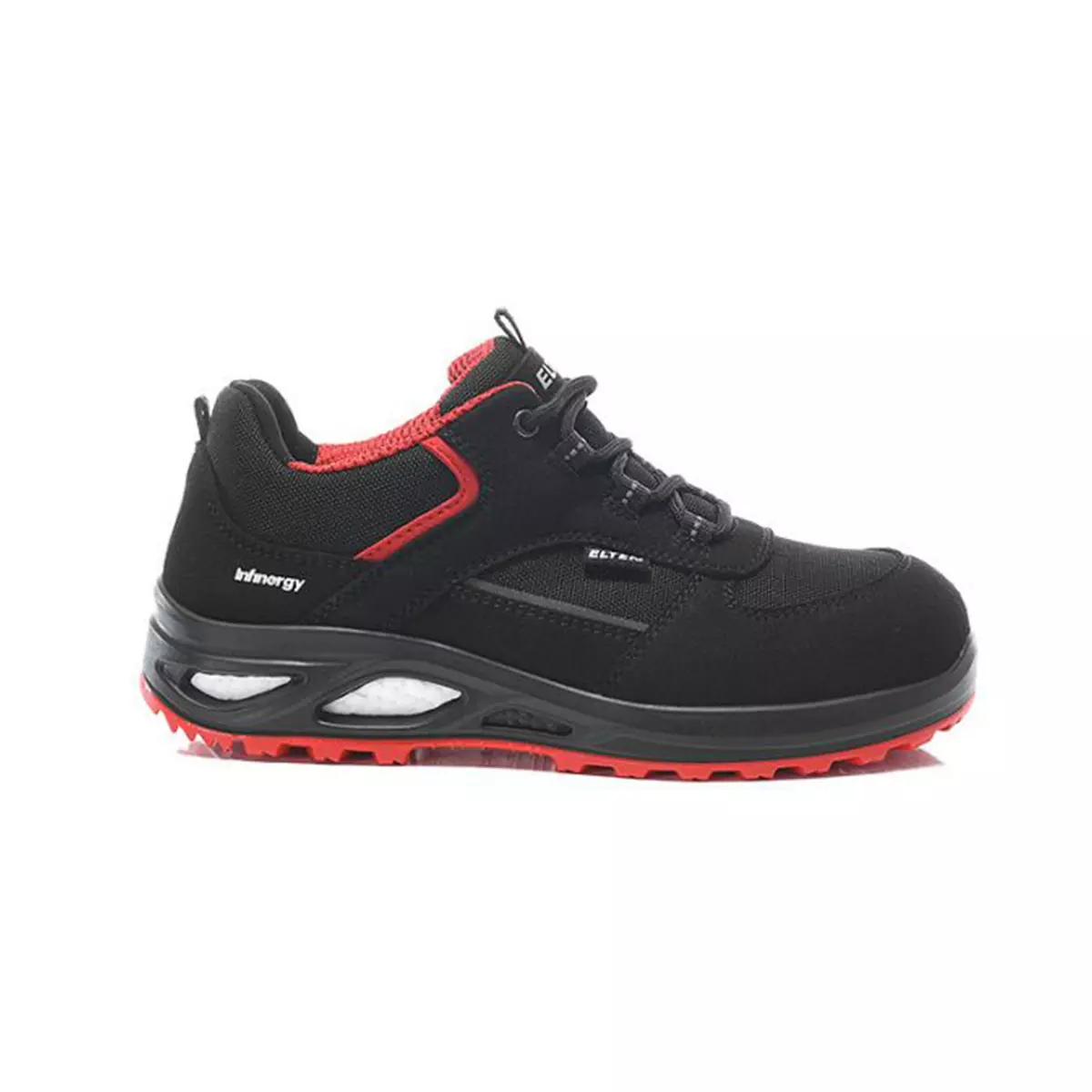 Elten Damenschuh HANNAH XXTL black-red Low ESD S3  - 2, Bekleidung, Schuhwerk, Schuh, Sneaker, Laufschuh