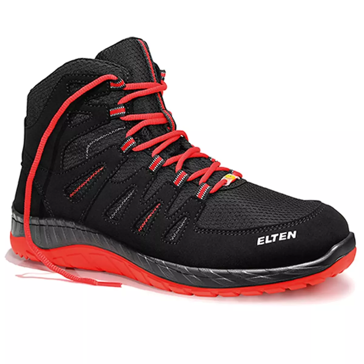 Elten MADDOX S3 Black-Red Mid ESD - 1