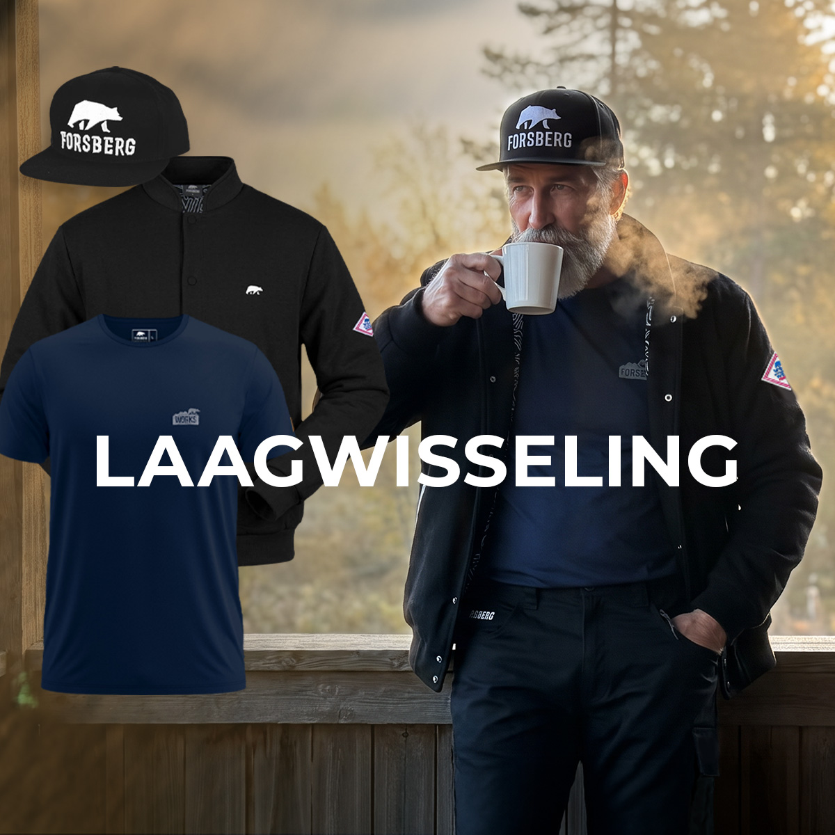 Polohemd, T-Shirt, Baseball Cap, Fahrerjacke, Laagwisseling