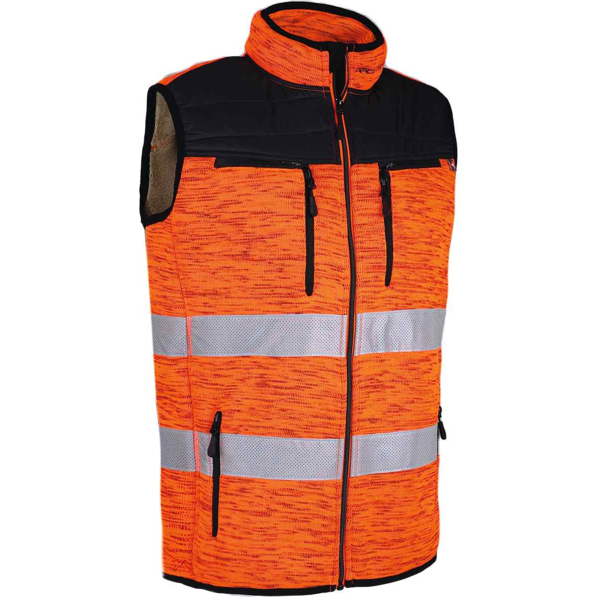 PROTOS® Inuit Teddy Winterweste - 6 108461-66-L - neonorange-melangereflex