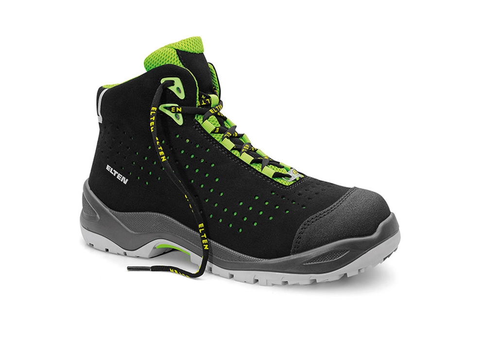 Elten IMPULSE green Mid ESD S1PS Mikrofaser-Schnürstiefel - 1