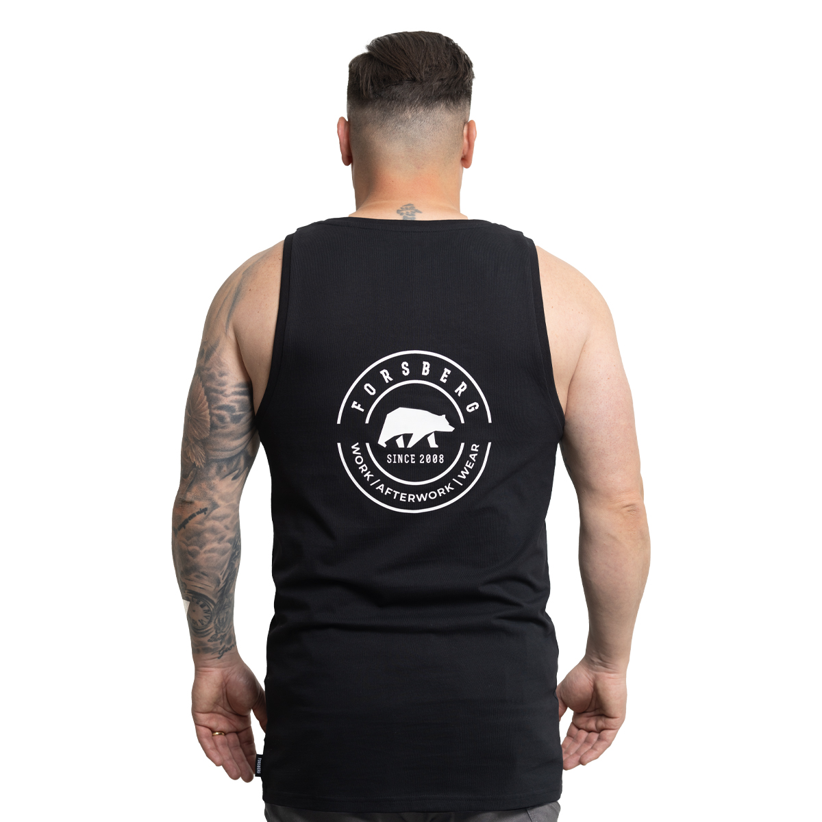 FORSBERG Tanktop mit Logo auf Brust und Rücken - 8