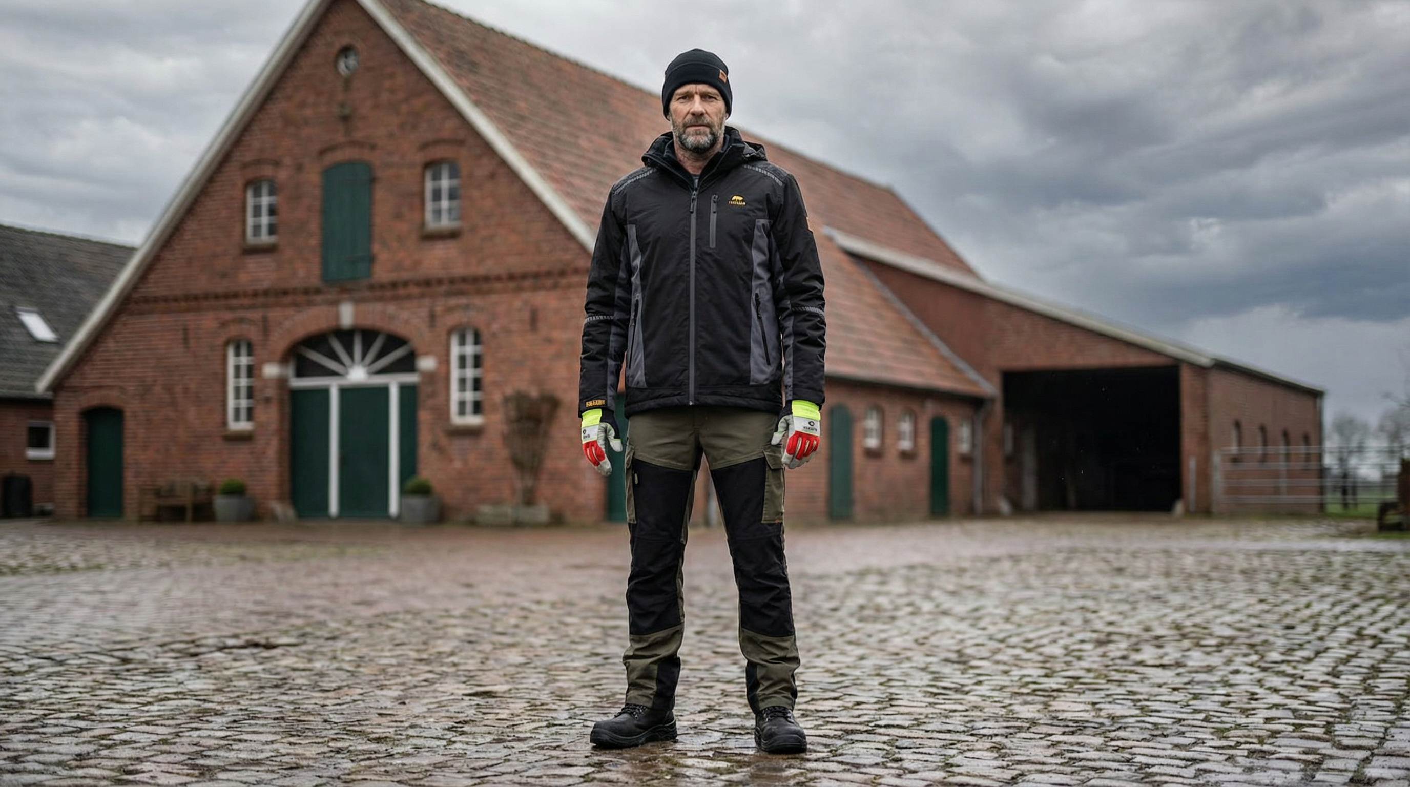 Landwirt Hauke Jansen bei der Feldarbeit - professionelle Arbeitskleidung fuer die Landwirtschaft