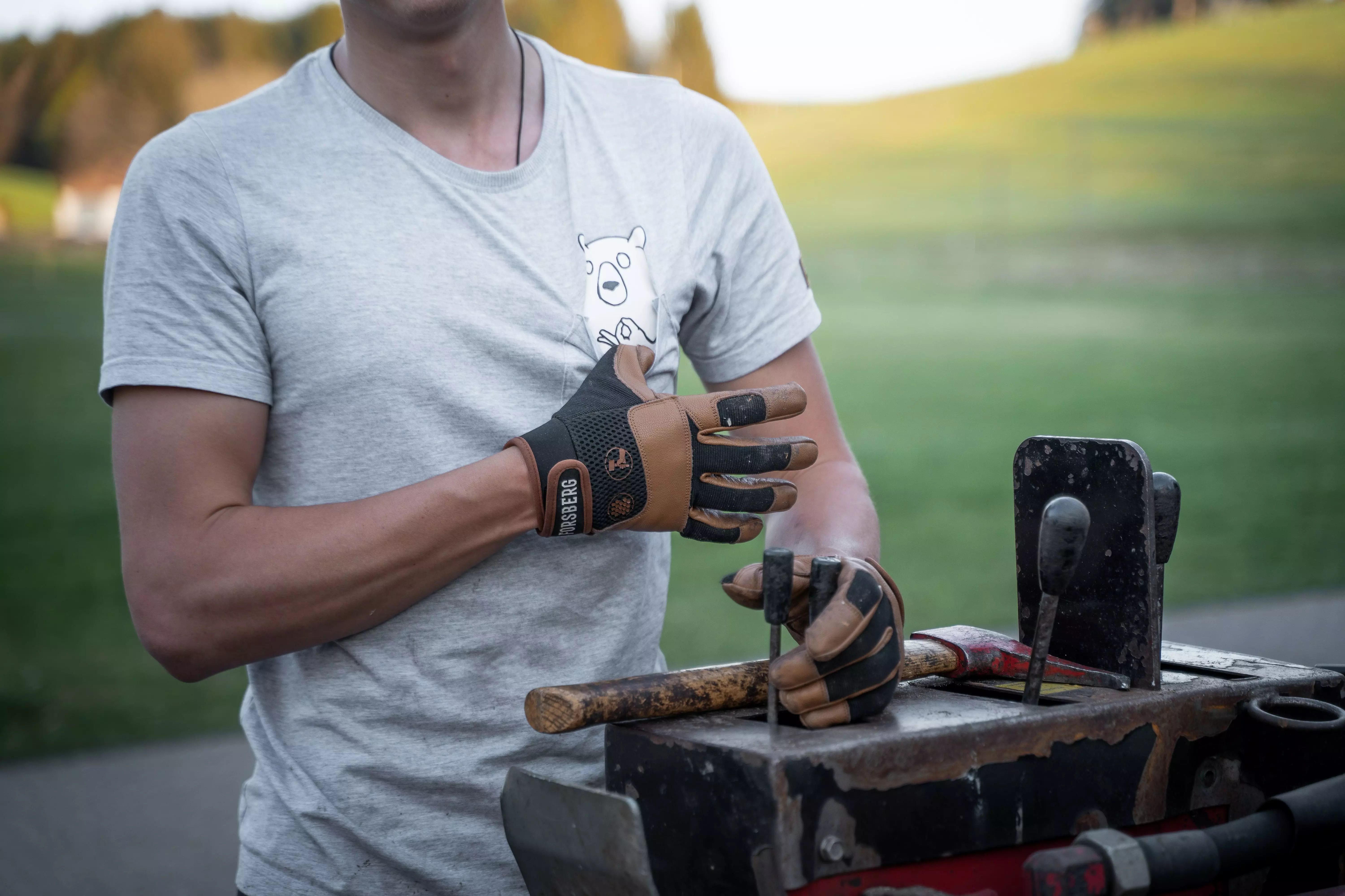 T-shirt, Handschuh, Finger, Leute, Baseball-Handschuh