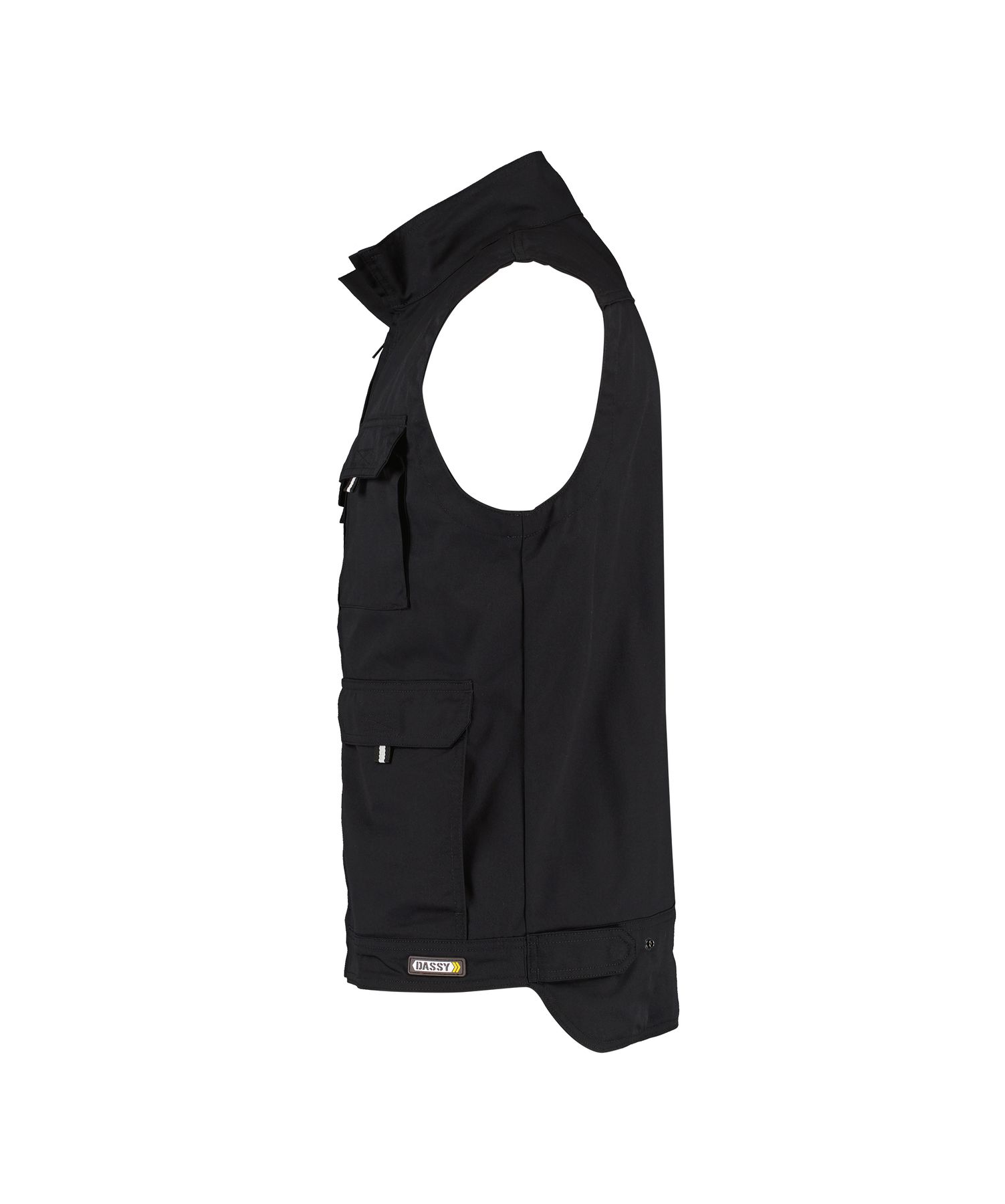 DASSY Avila Sommerweste - 20, Schwimmweste, Weste, Vorne Tasche, Klettverschluss, Schwarz