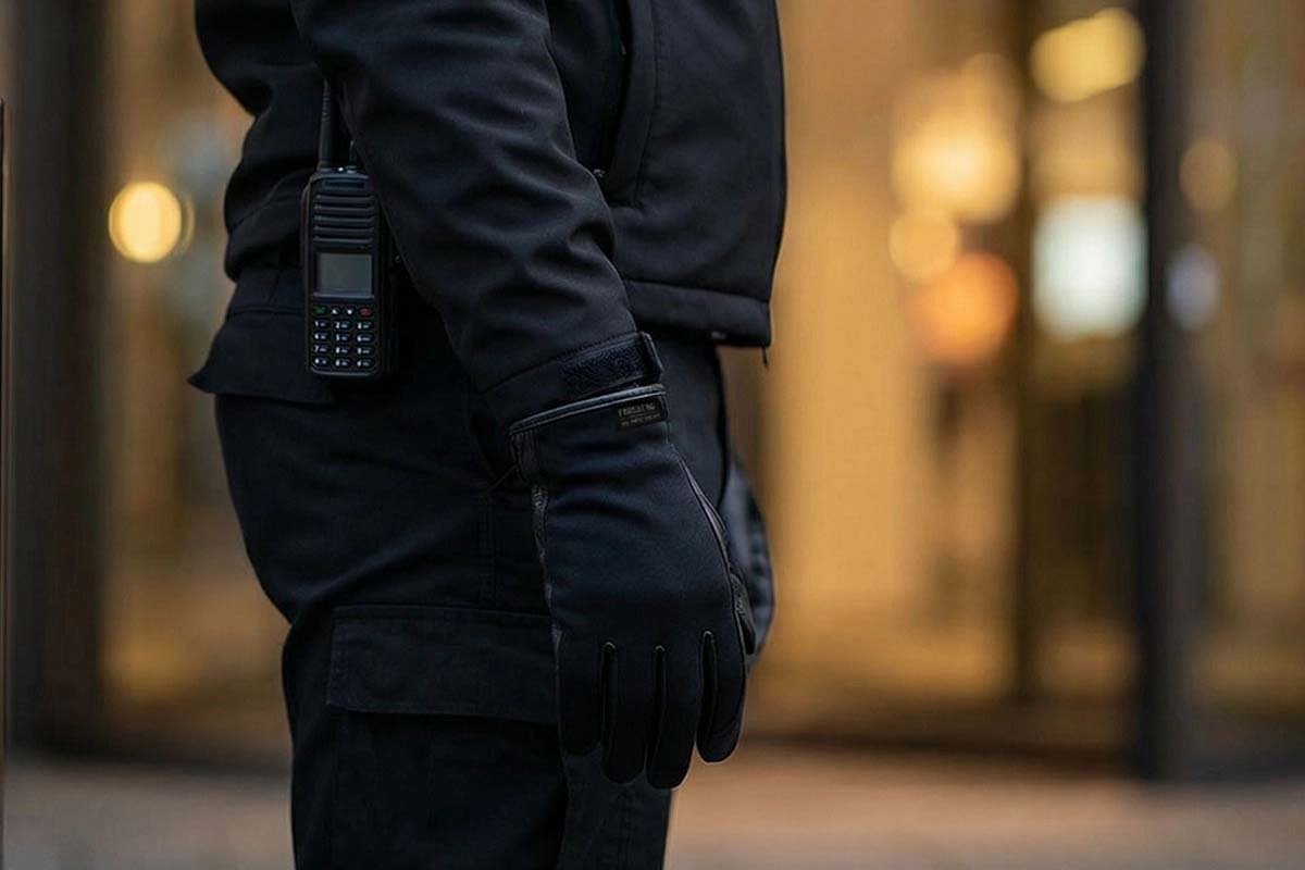 Taschenlampe, Taktischer Handschuh, Funkgerät, Schwarz, Outdoor-Uniform