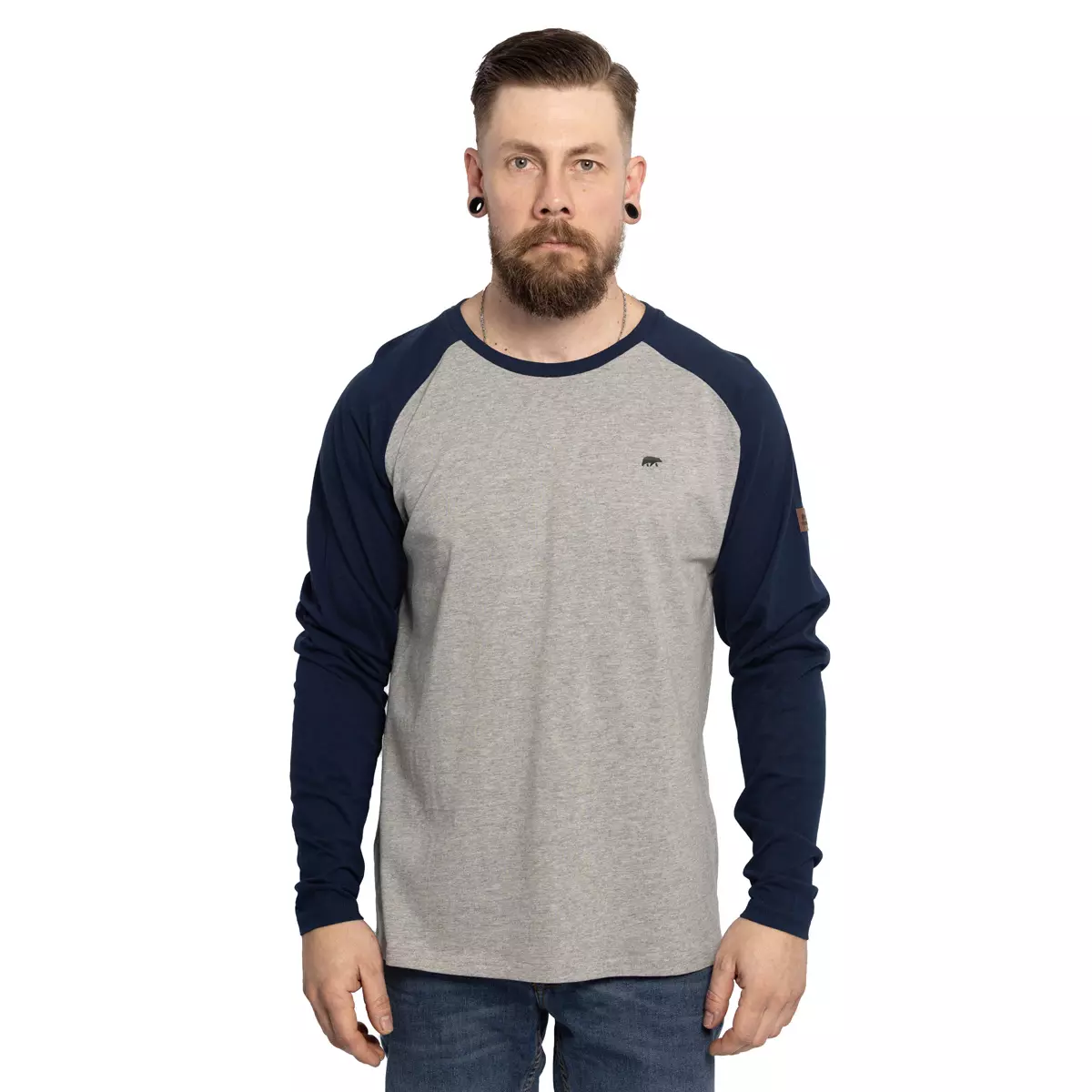 FORSBERG Longsleeve mit kleinem Gummi-Patch - 1