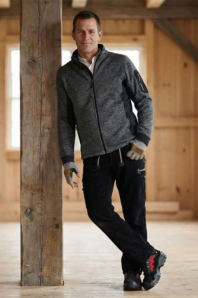 Jacke, Fleece, Reißverschluss, Langarm, Einteilige Jacke