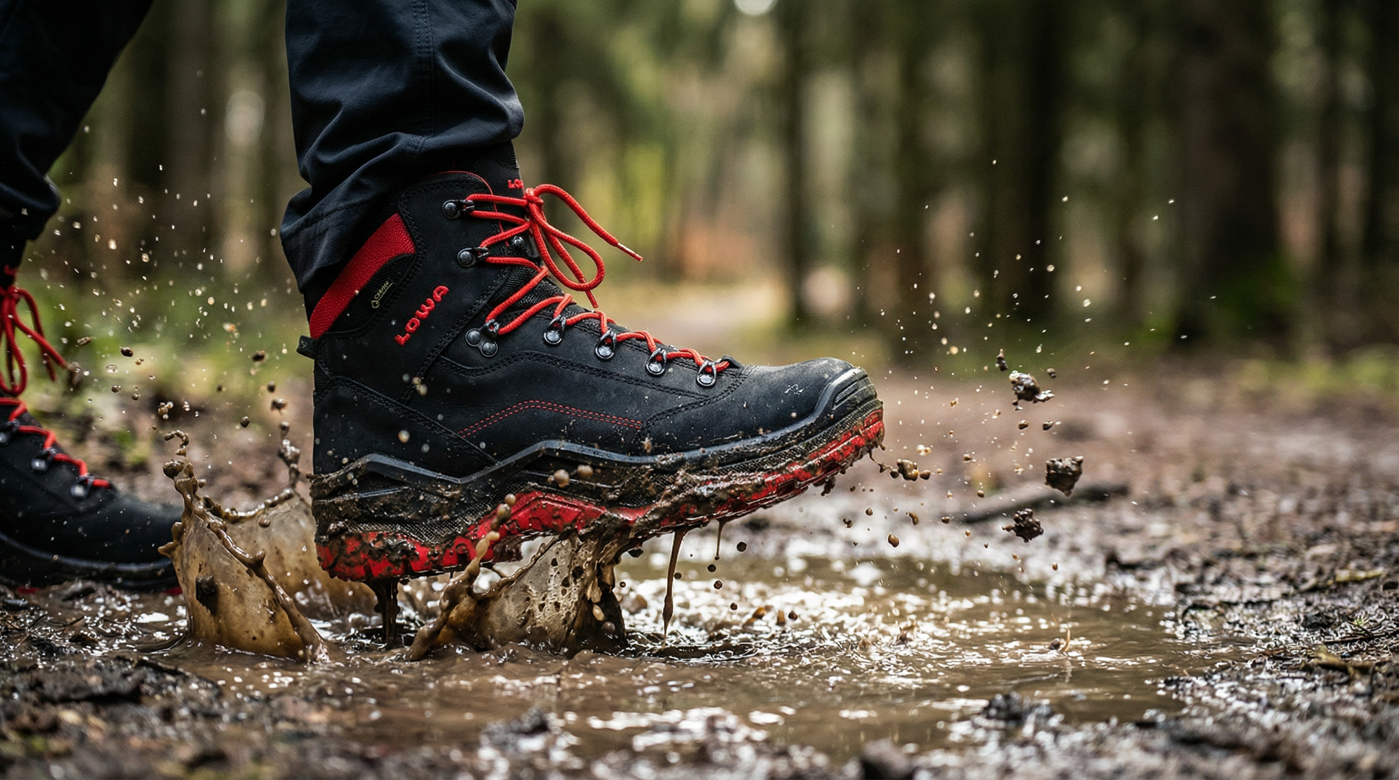 LOWA Renegade Work GTX Mid S3 – Rot/Schwarz