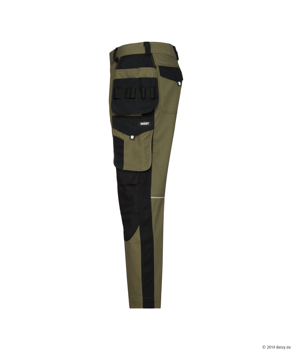 DASSY® Rossi Flex Stretch-Arbeitshose mit Holstertaschen und Kniepolstertaschen - 12
