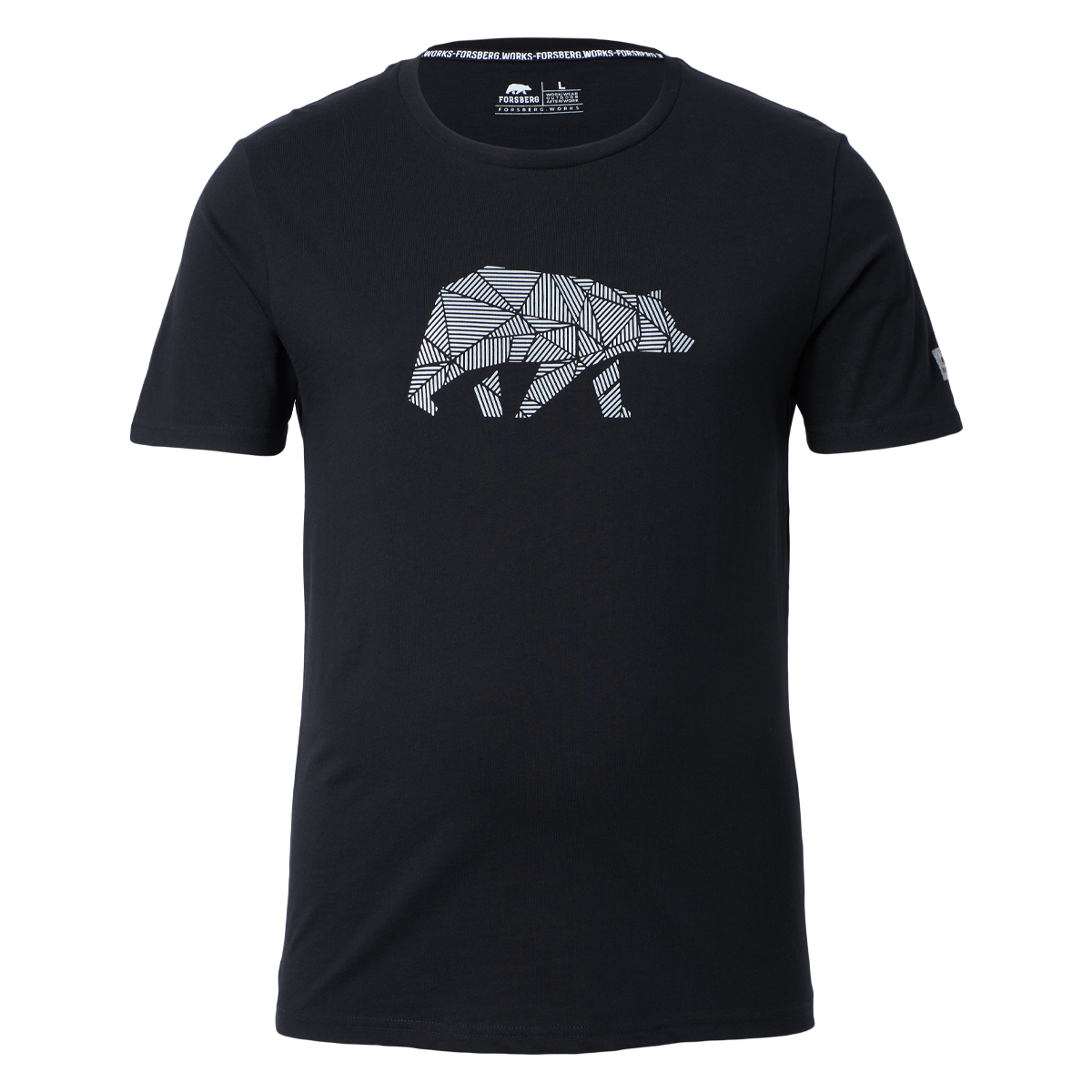 FORSBERG T-Shirt mit reflektierendem Brustlogo - 4, Bekleidung, T-shirt, Hemd