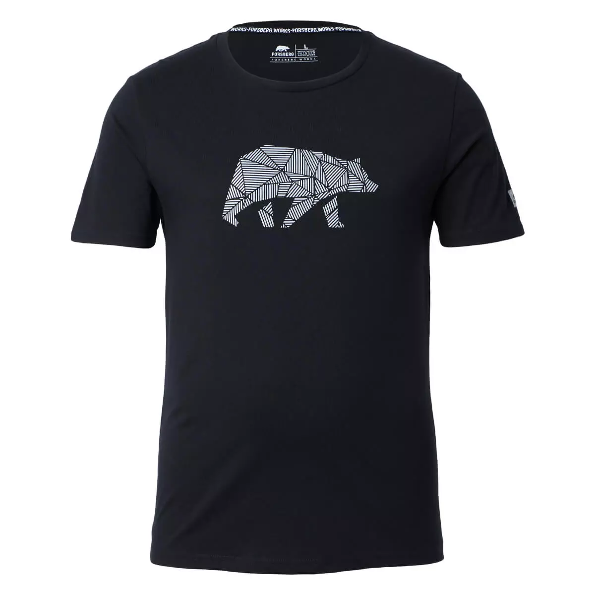 FORSBERG T-Shirt mit reflektierendem Brustlogo - 4