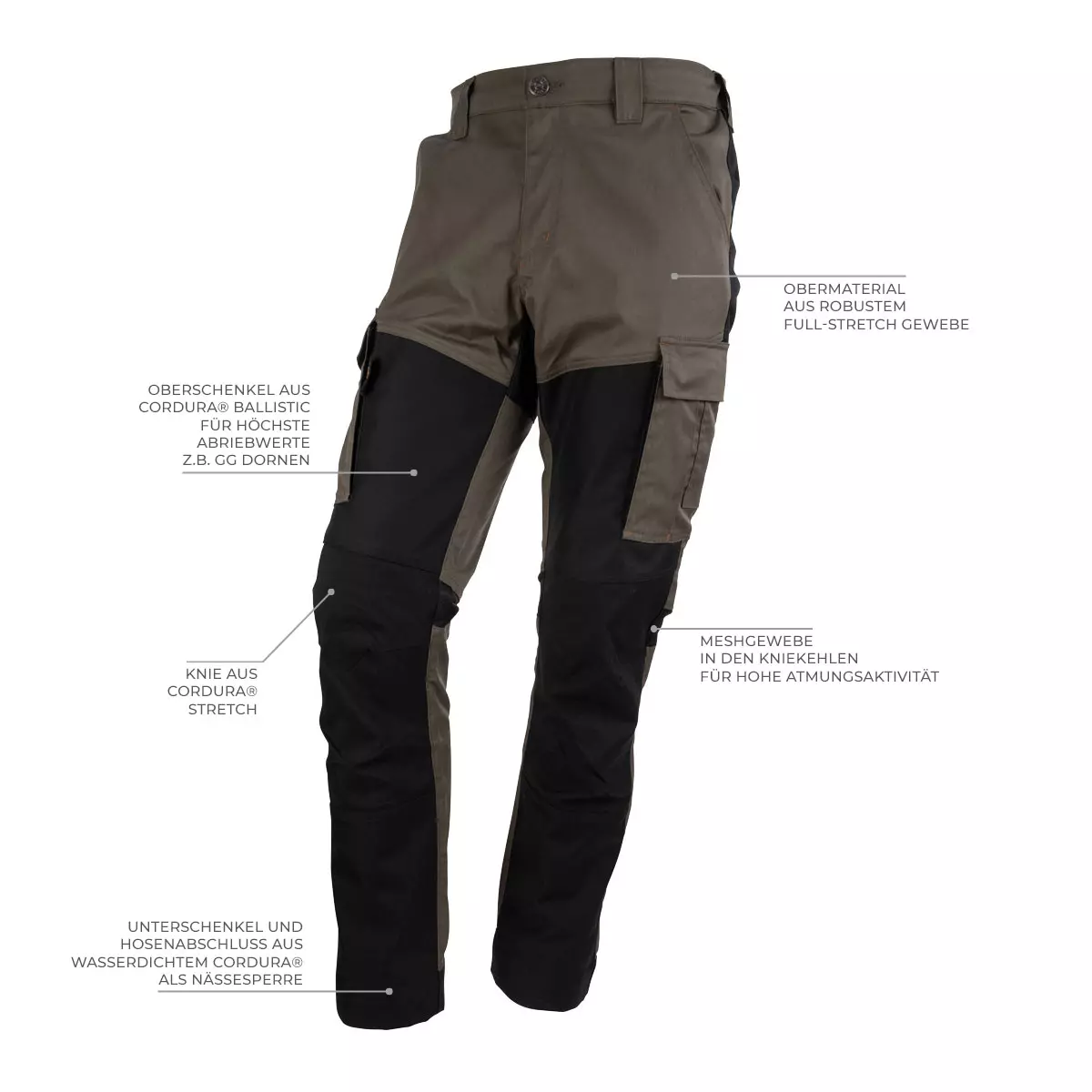 FORSBERG Vildmark extrem robuste und elastische Outdoorhose  - 1