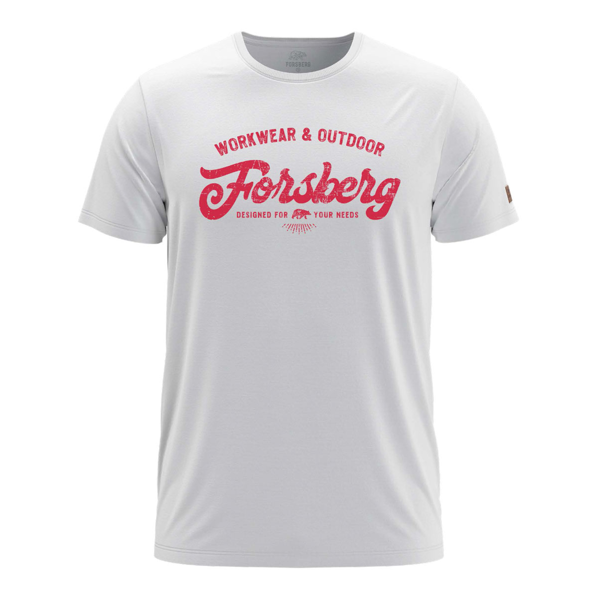 FORSBERG Överson T-Shirt mit Retro Brustlogo - 1