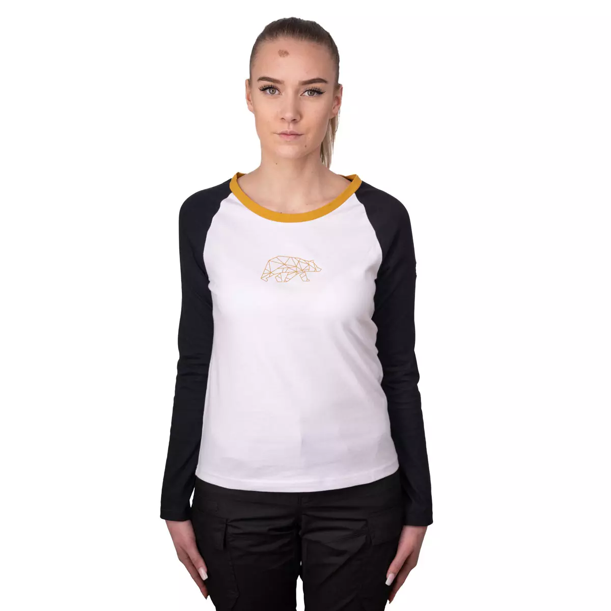 FORSBERG zweifarbiges Longsleeve mit Brustlogo Damen - 6, Bekleidung, Langarm, Ärmel, Person, T-shirt