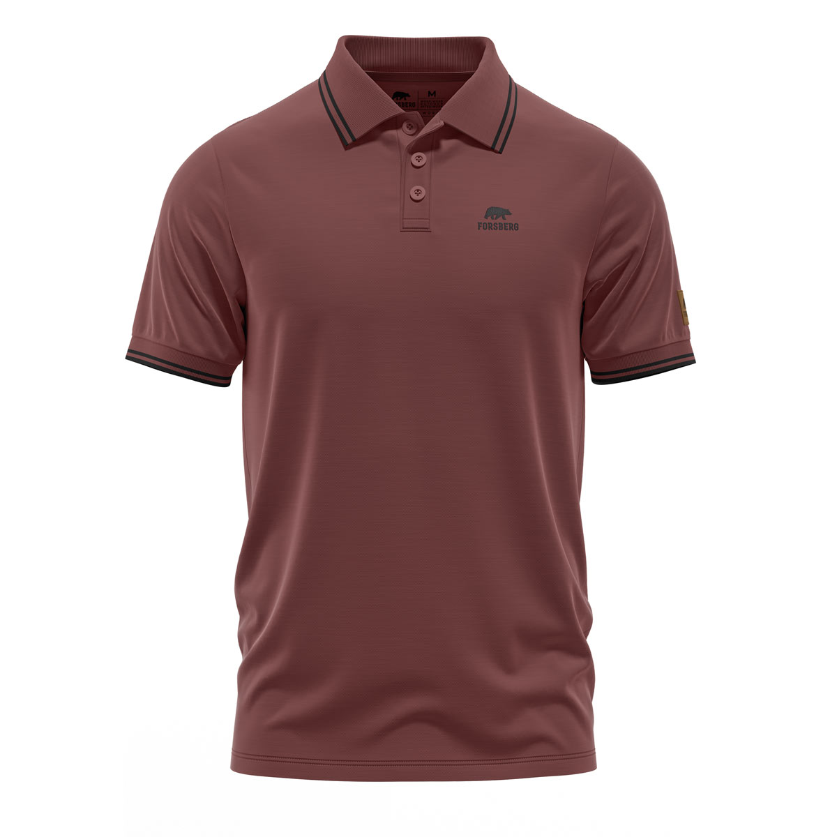 FORSBERG formstabiles Poloshirt  - 3, Bekleidung, T-shirt, Hemd, Kastanienbraun
