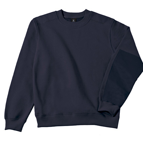 Sweatshirt met ronde hals in effen kleur 449020
