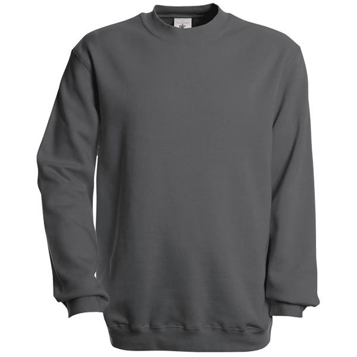 Sweatshirt einfarbig mit Rundhalsausschnitt - 10