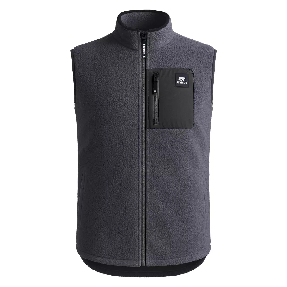 FORSBERG Webpelzweste mit Brusttasche - 1