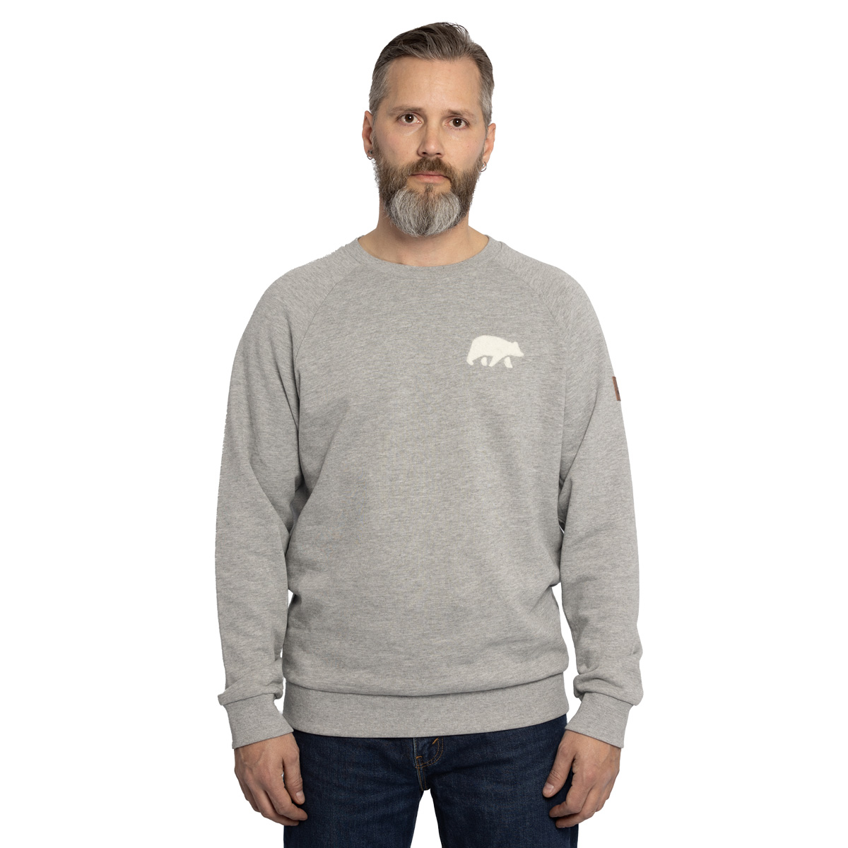 FORSBERG Sweatshirt mit Frottee Logo - 9