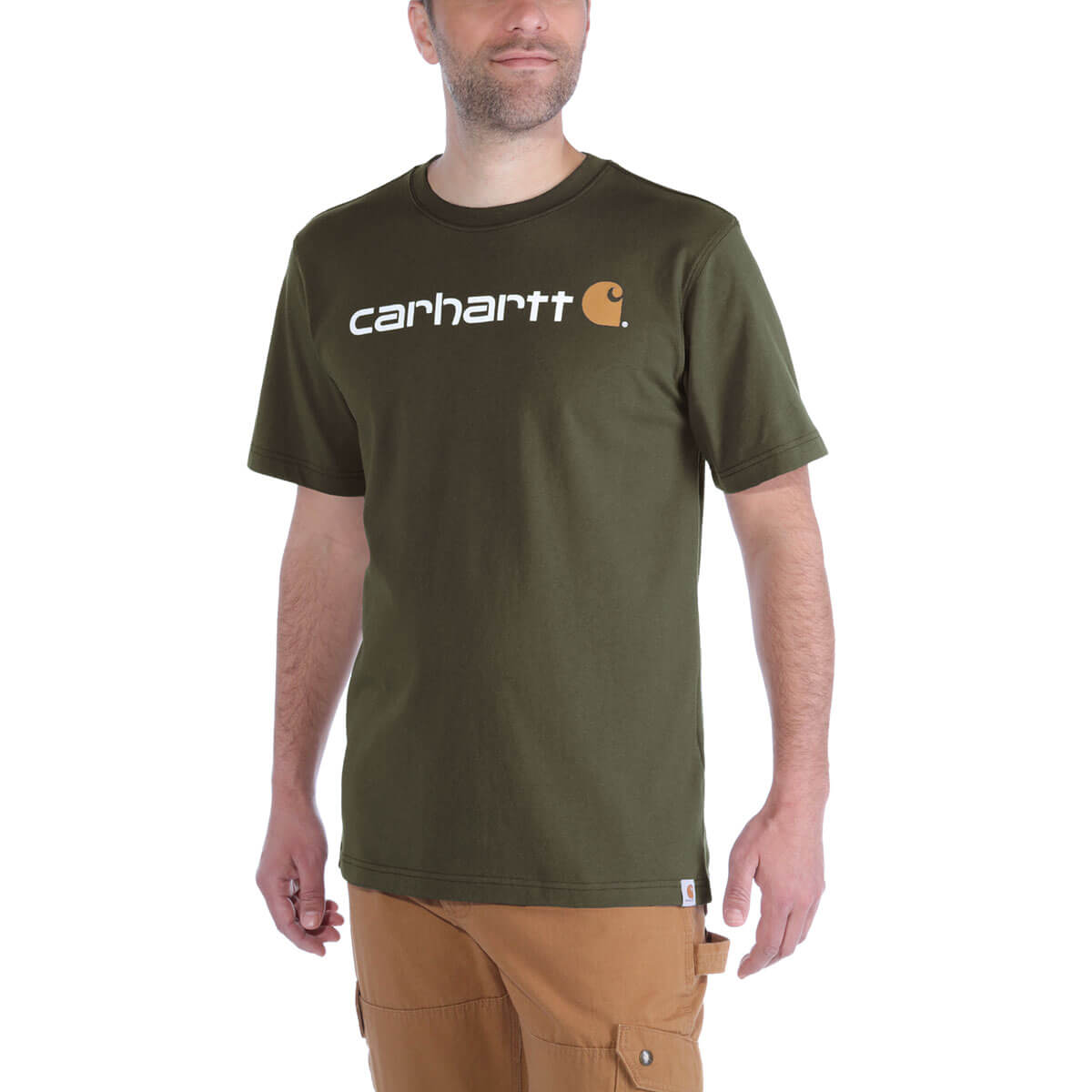 Carhartt Core Logo T-Shirt dicke Qualität - 7