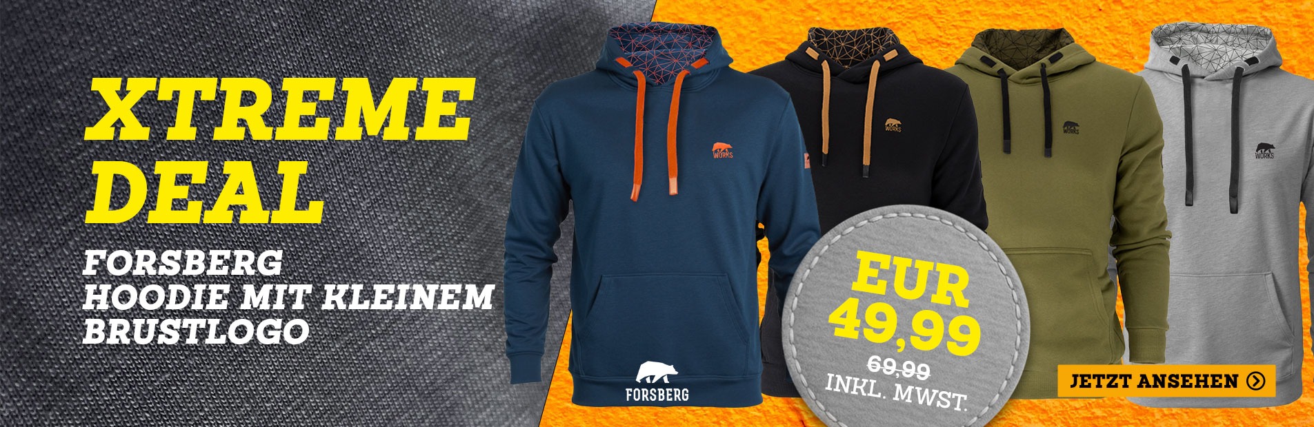 Hoodie, Fleece, Kapuzenpullover, Pullover, Kleines Logo