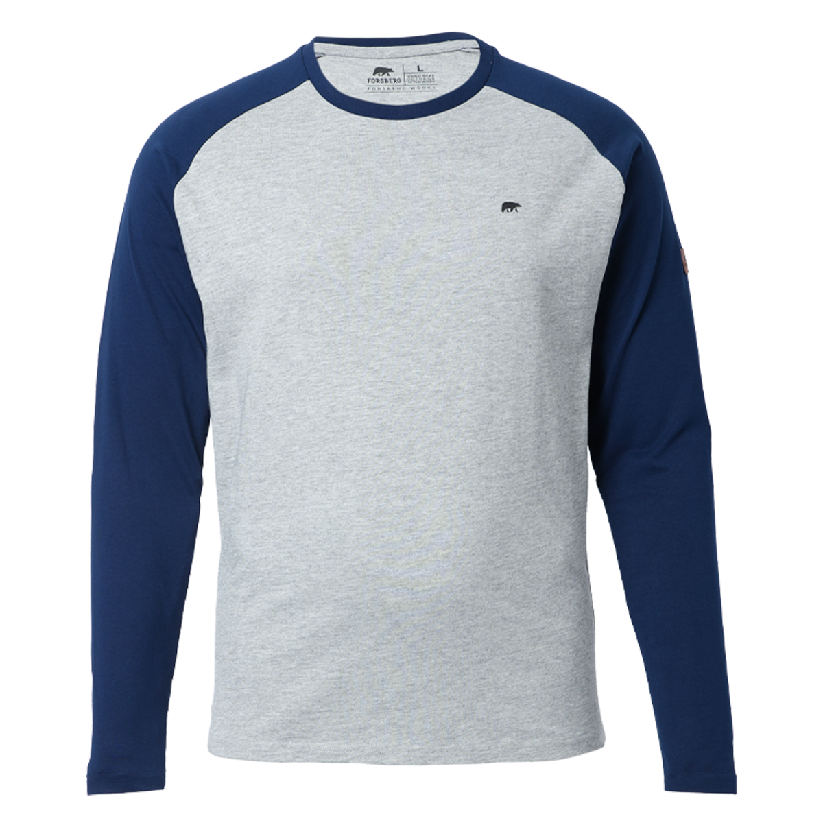 FORSBERG Longsleeve mit kleinem Gummi-Patch - 4