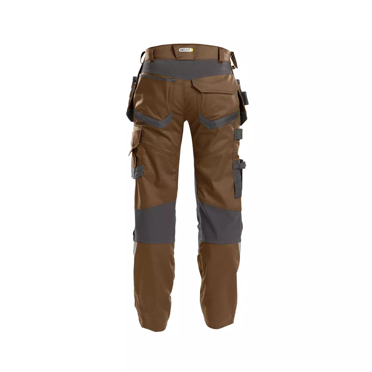 Pantalon De Travail Homme WURNITZ Stretch Gris Foncé - Avec Poches Genou Renforcées Et élastique Taille - Norme EN ISO 13688