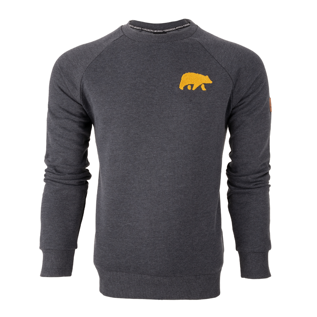 FORSBERG Sweatshirt mit Frottee Logo - 1