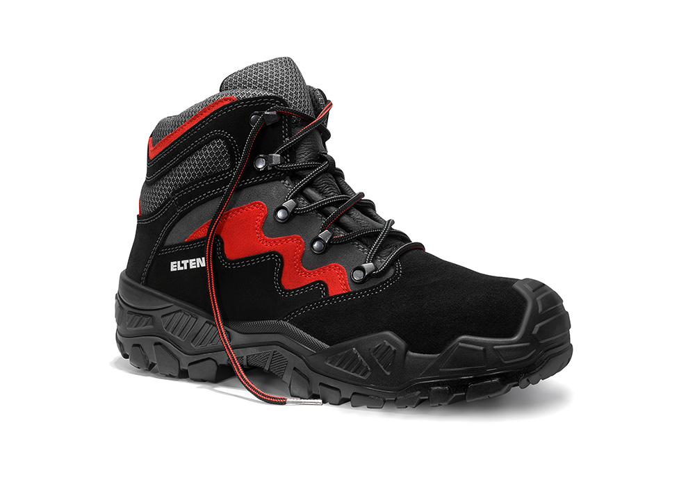Elten MICK black-red Mid ESD S3S Sicherheitsschnürstiefel - 1