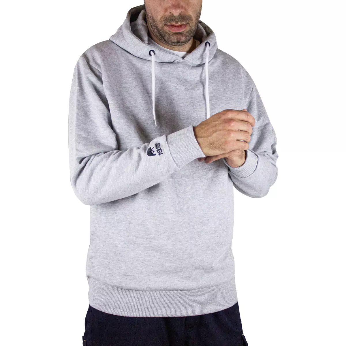 FORSBERG hochwertiger Hoodie einfarbig - 3, Strickwaren, Pullover, Sweatshirt, Kapuzenpulli, Kapuze