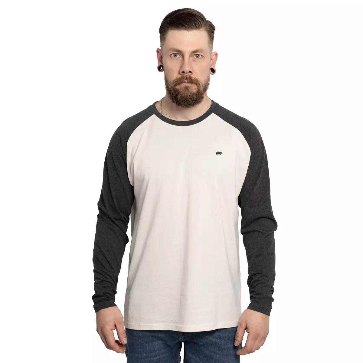 FORSBERG Longsleeve mit kleinem Gummi-Patch - 3