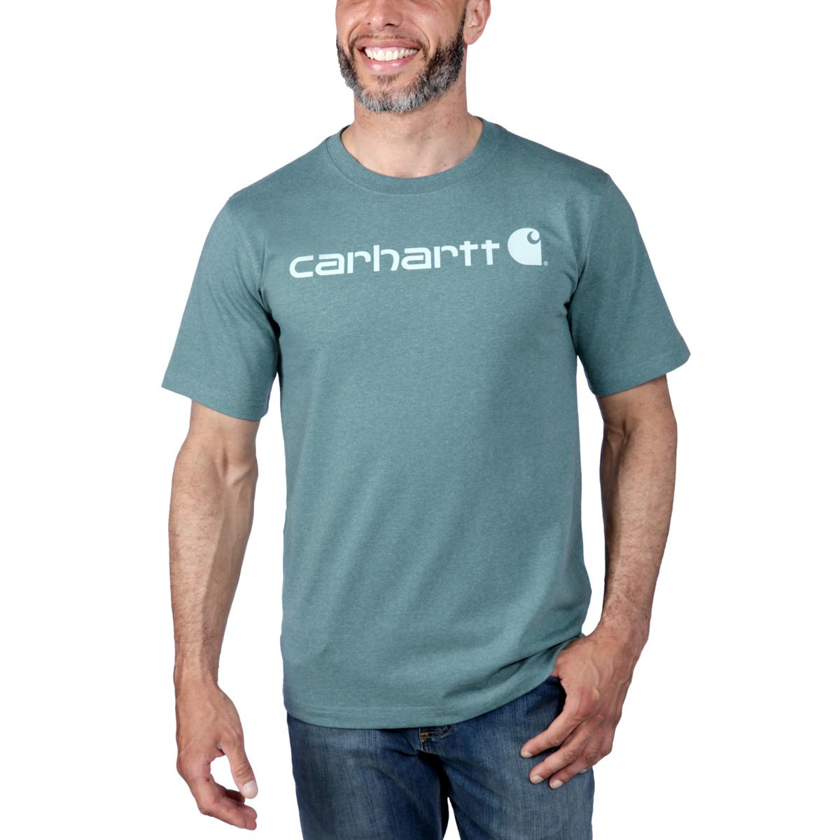 Carhartt Core Logo T-Shirt dicke Qualität - 13