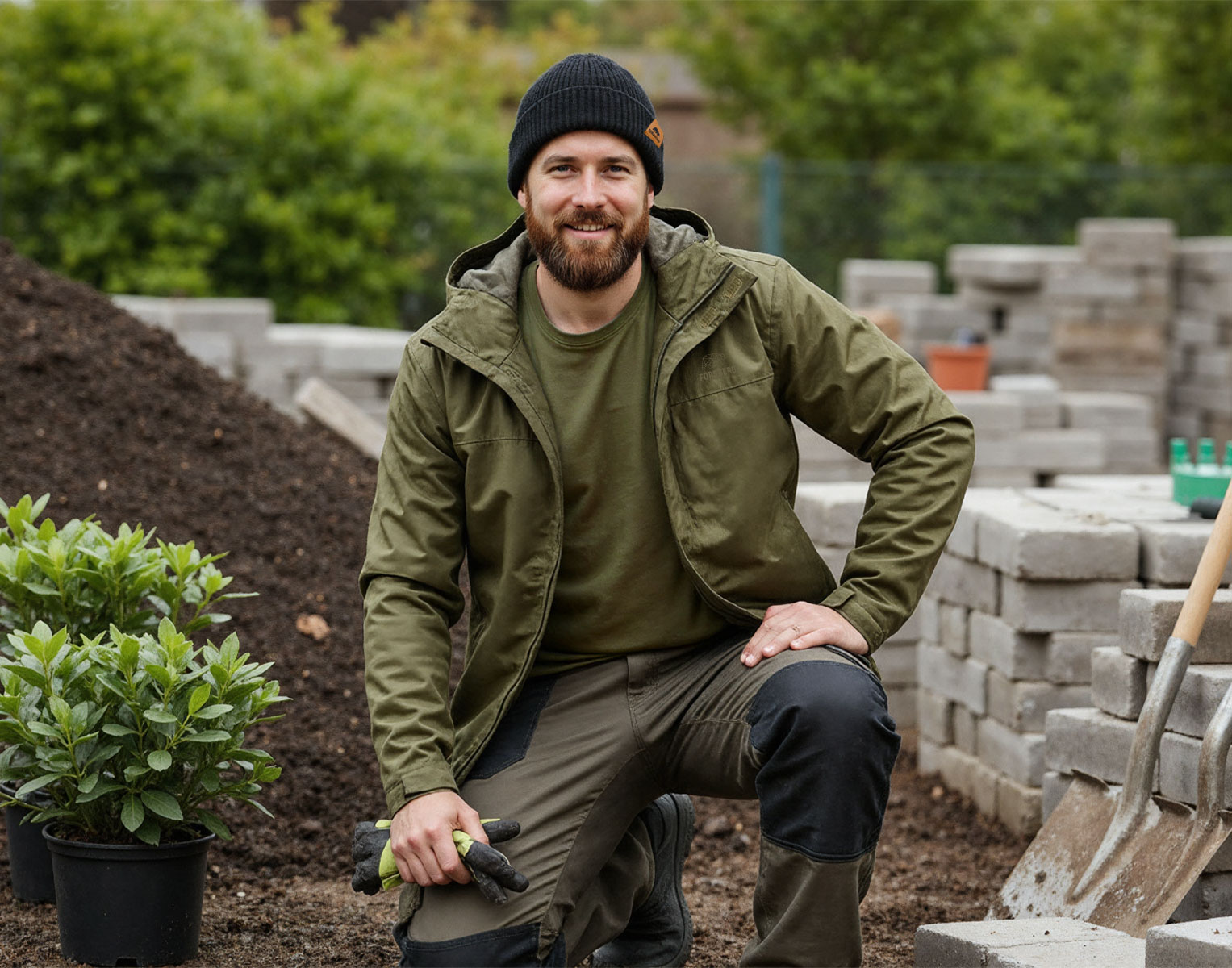 Garten, Gartenarbeit, Boden, Gärtner, Kappe