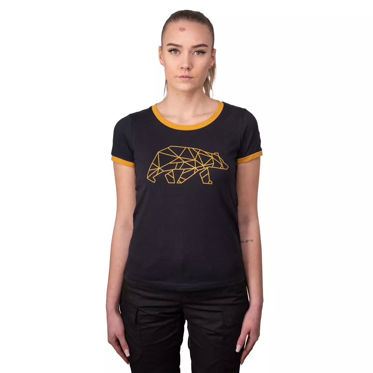 FORSBERG T-Shirt mit Brustlogo Damen - 3, Bekleidung, T-shirt, Hemd, Person, Ärmel