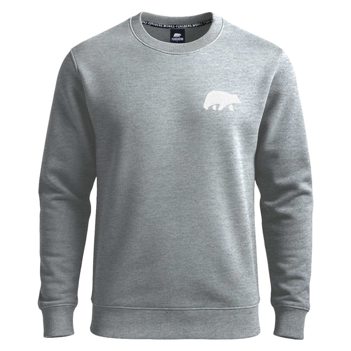 FORSBERG Sweatshirt mit Frottee Logo - 3, Strickwaren, Pullover, Sweatshirt, Langarm, Kapuzenpulli