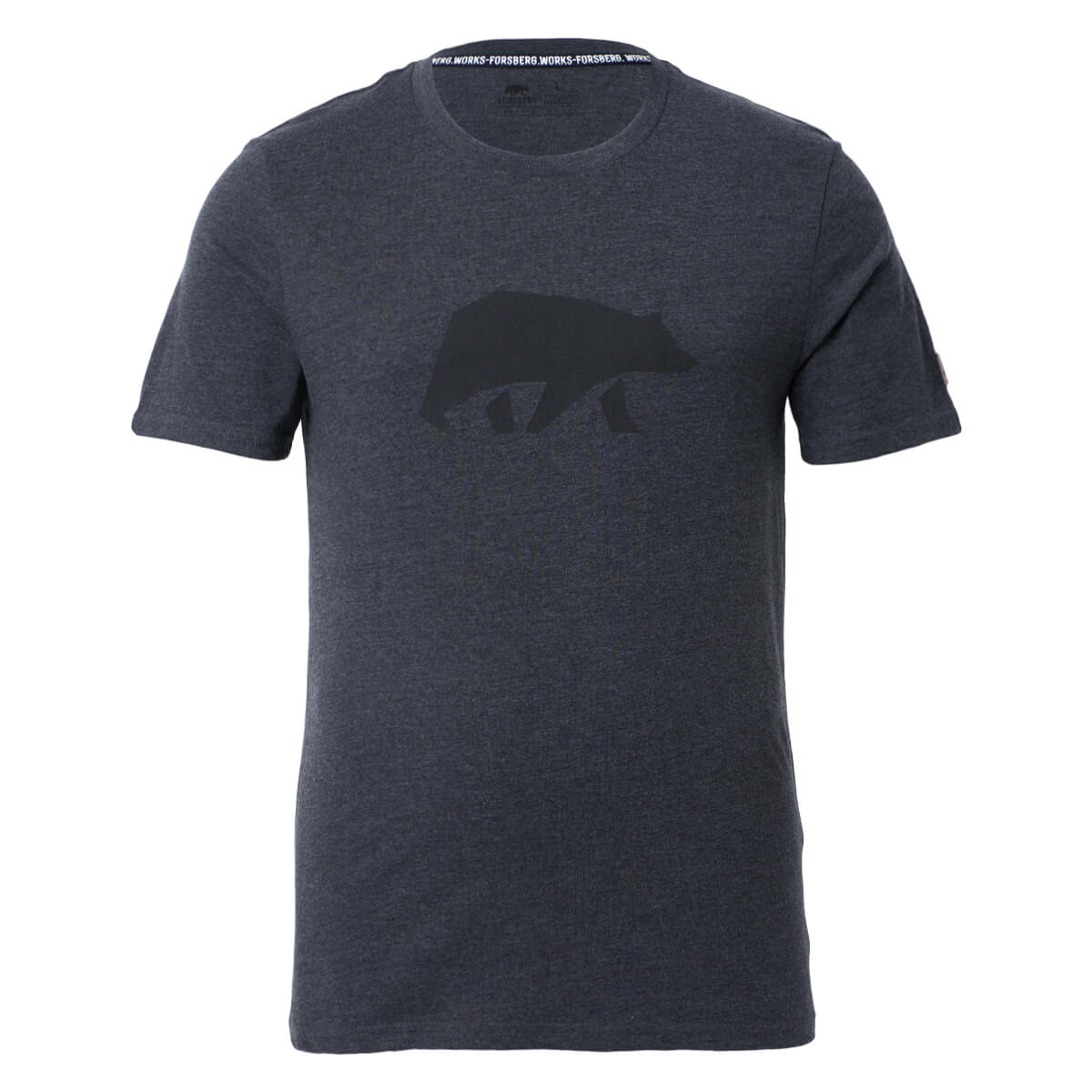 FORSBERG T-Shirt mit schwarzem Brustprint  - 10, Bekleidung, T-shirt