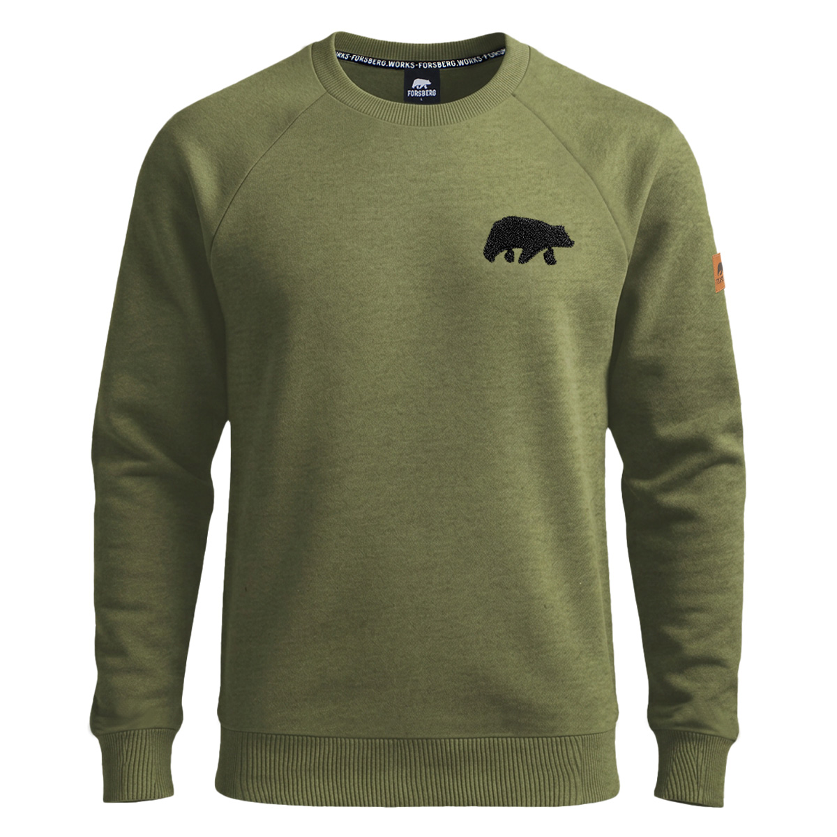 FORSBERG Sweatshirt mit Frottee Logo - 7