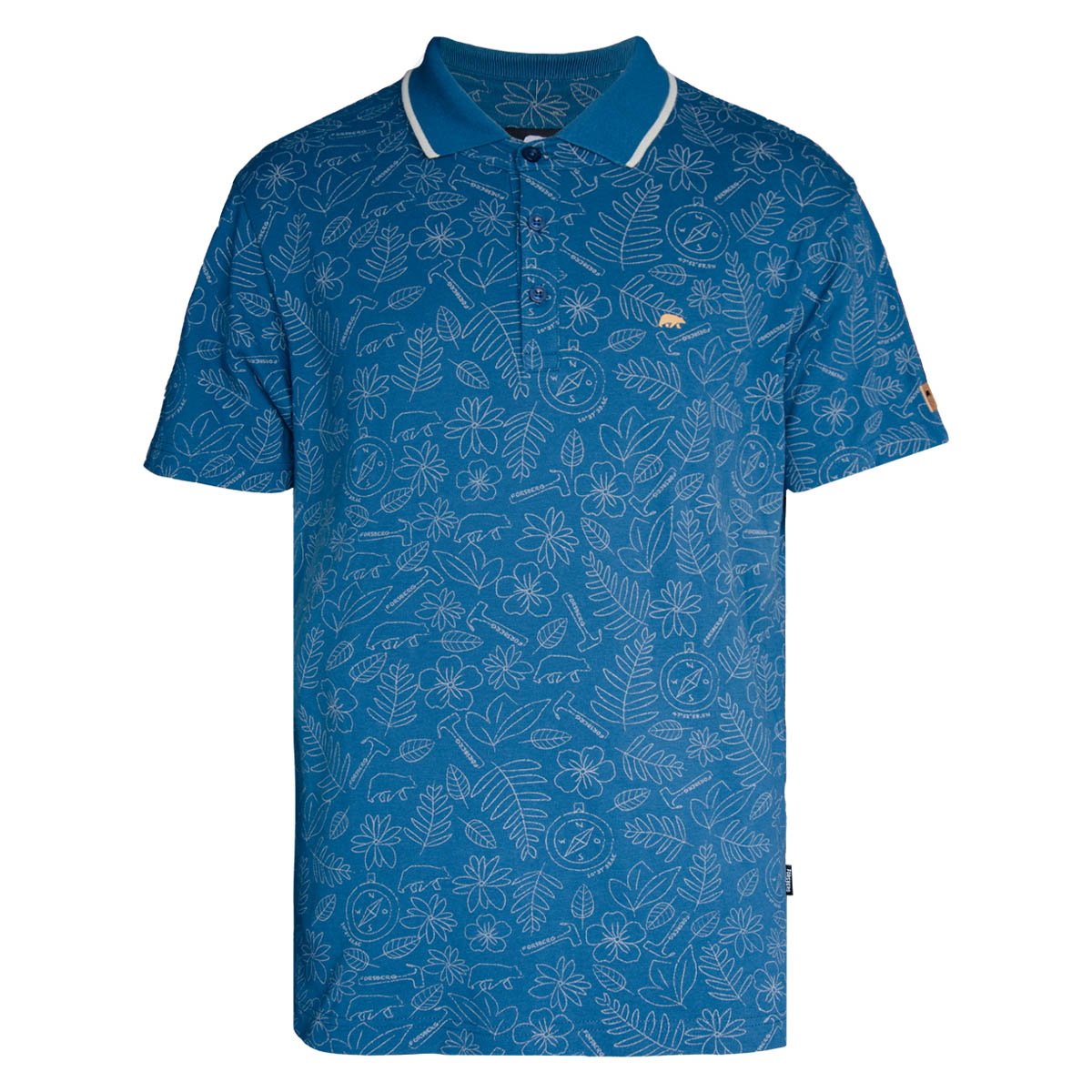FORSBERG Svalason Poloshirt - 1, Polohemd, Polo Shirt, Hemd mit Muster, Kurzarm, Körpergröße nicht angegeben