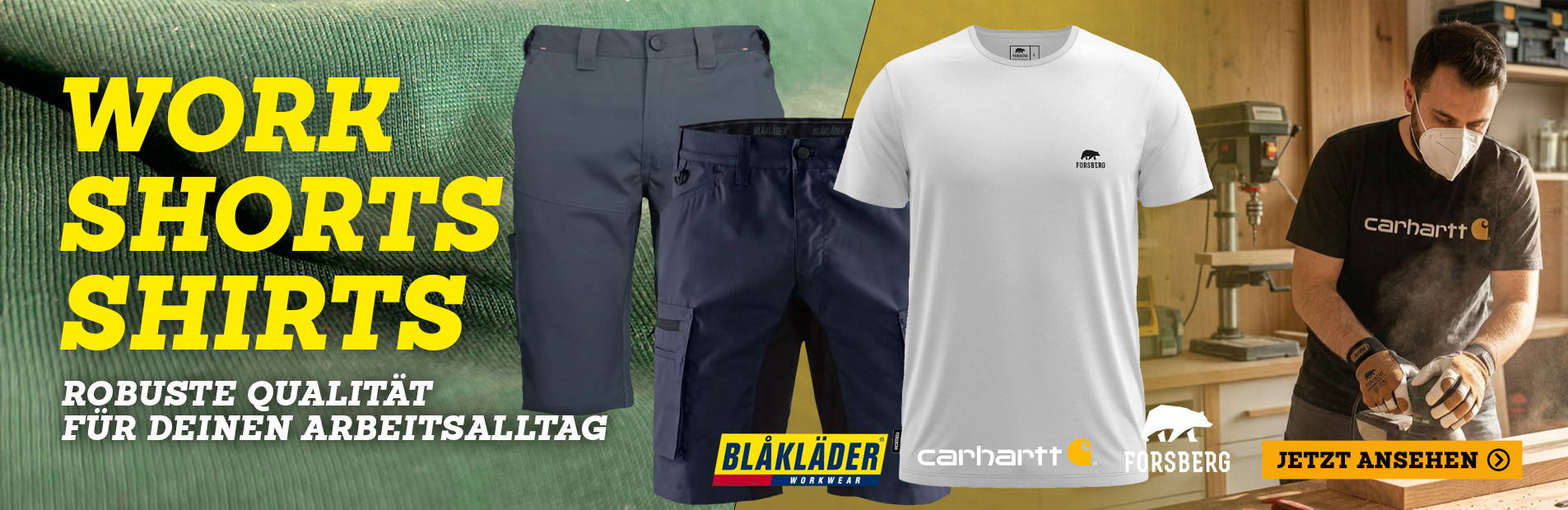 kurzShorts, Cargo-Hose, Polohemd, T-Shirt, Arbeitskleidung