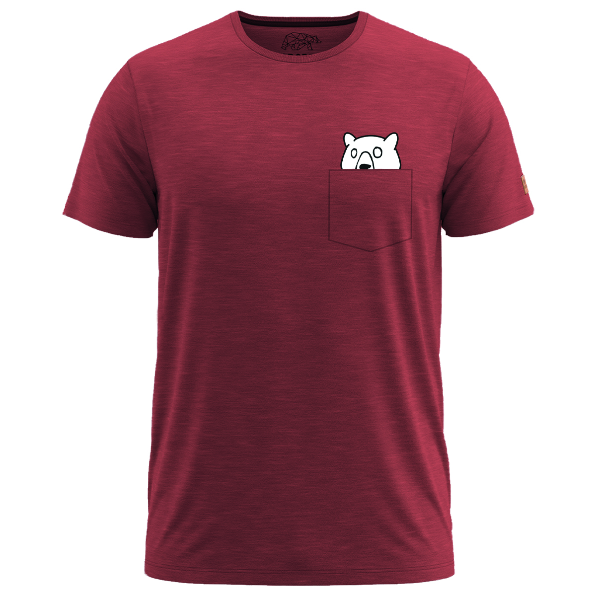 FORSBERG Fingarson T-Shirt mit Brusttasche - 2, Bekleidung, T-shirt, Kastanienbraun