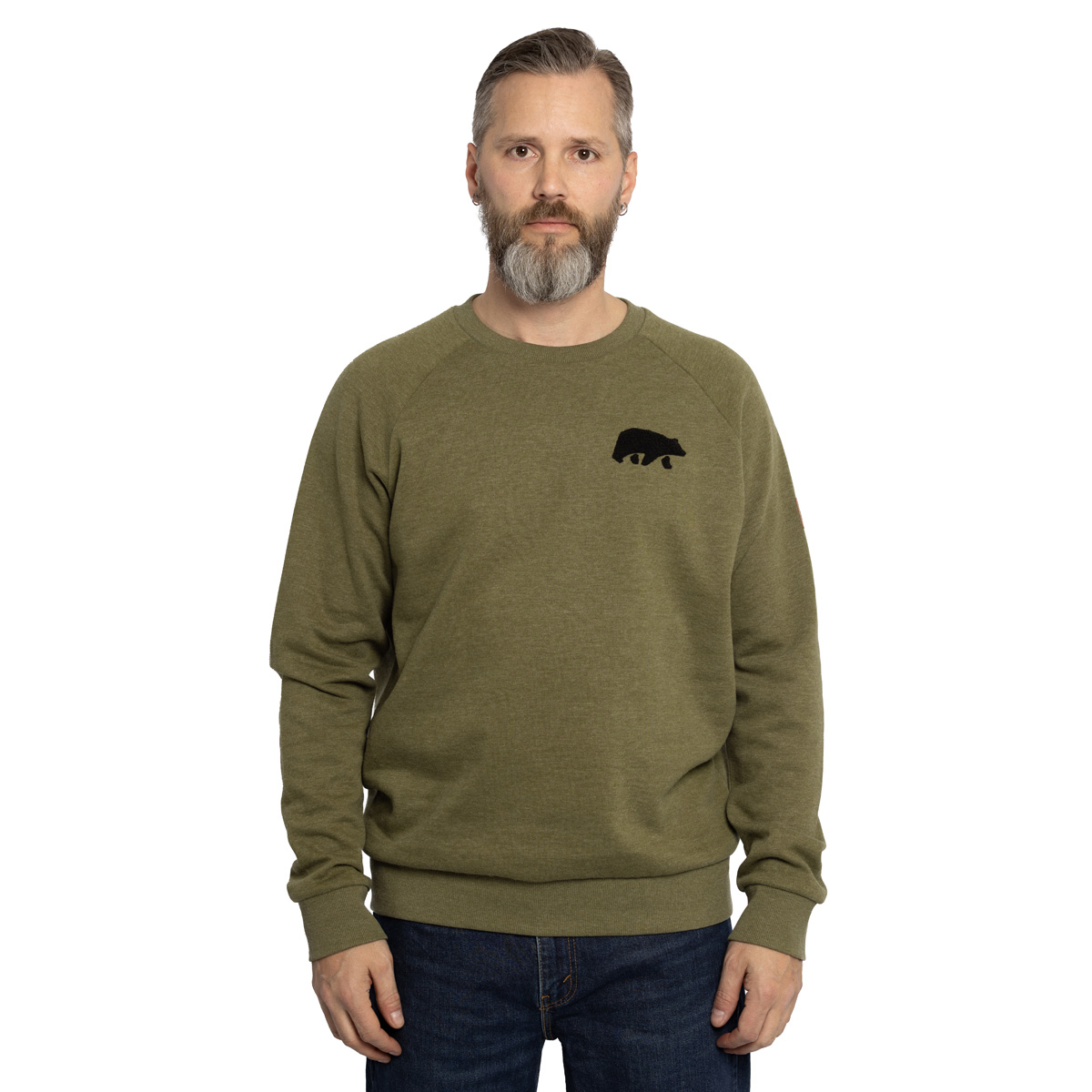 FORSBERG Sweatshirt mit Frottee Logo - 6