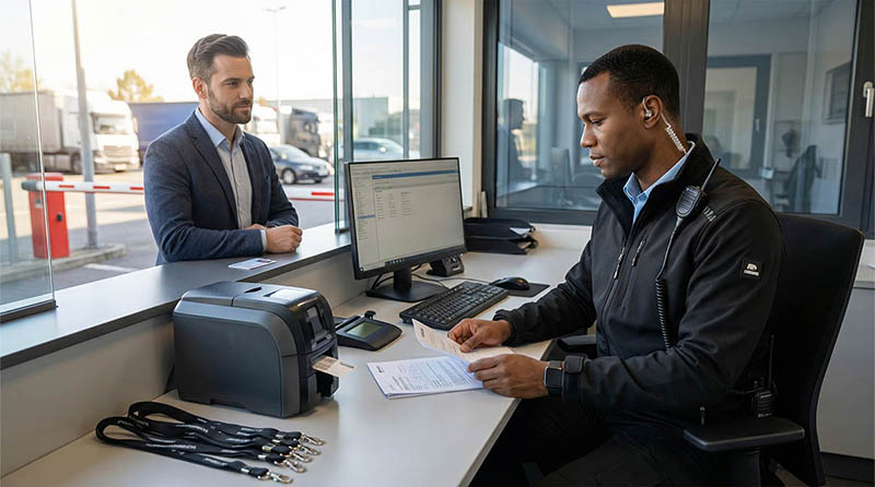 Kundendienst, Bürotisch, Computerbildschirm, Quittung, Namensschild