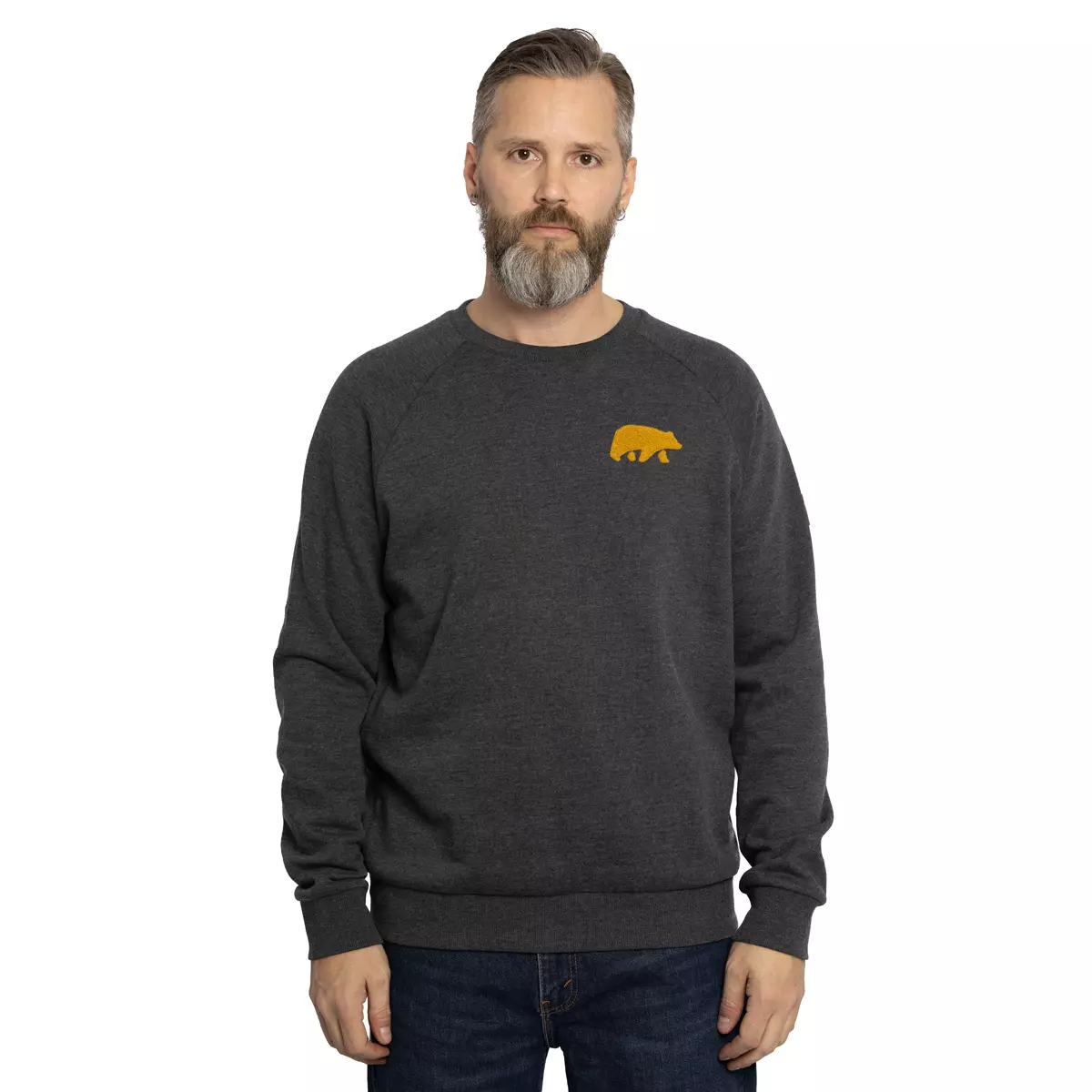 FORSBERG Sweatshirt mit Frottee Logo - 3