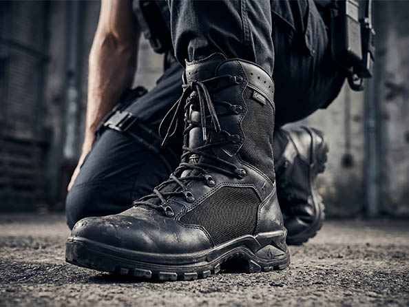 Stiefel, Arbeitsstiefel, Schwarz, Leder, Stiefelsohle