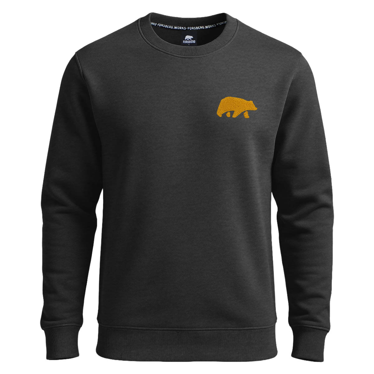 FORSBERG Sweatshirt mit Frottee Logo - 1, Strickwaren, Pullover, Sweatshirt, Langarm, Kapuzenpulli